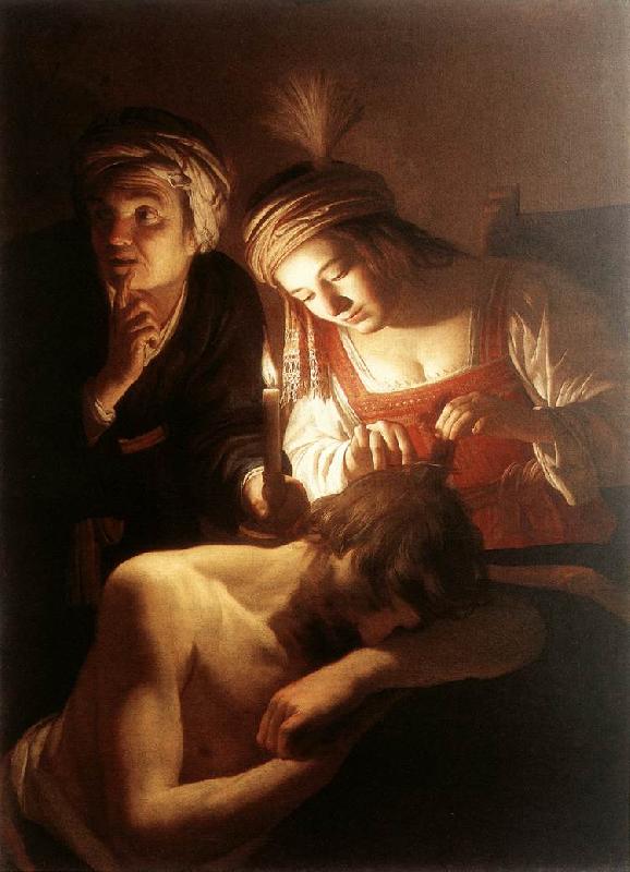 HONTHORST, Gerrit van Samson and Delilah sf